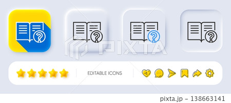 Technical help line icon. Neumorphic, Flat shadow, 3d buttons. Instruction sign. Line help icon. Social media icons. Vector Technical help line icon. Neumorphic, Flat shadow, 3d buttons. Instruction sign. Line help icon. Social media icons. Vector 138663141