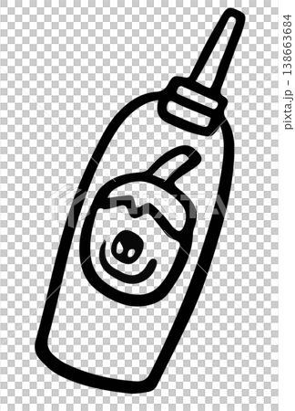 Hand drawn bottle of tomato ketchup sauce outline for condiment, seasoning, cook book, menu, restaurant, recipe, supermarket, grocery shopping, mart, market, online shopping, cuisine, kitchen Hand drawn bottle of tomato ketchup sauce outline for condiment, seasoning, cook book, menu, restaurant, recipe, supermarket, grocery shopping, mart, market, online shopping, cuisine, kitchen 138663684
