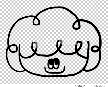 Outline of happy girl head shape for back to school, student, children, kids, childhood, people, human, playground, family members, facial expression, mood, feelings, emotion, happiness Outline of happy girl head shape for back to school, student, children, kids, childhood, people, human, playground, family members, facial expression, mood, feelings, emotion, happiness 138663687