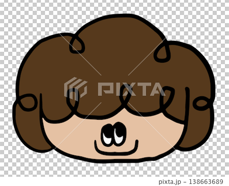 Hand drawn happy girl head shape for back to school, student, children, kids, childhood, people, human, playground, family members, facial expression, mood, feelings, emotion, happiness Hand drawn happy girl head shape for back to school, student, children, kids, childhood, people, human, playground, family members, facial expression, mood, feelings, emotion, happiness 138663689