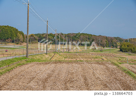 滋賀県大津市仰木の棚田風景 138664703