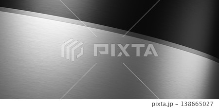 Silver metal texture background design with soft light reflection 3D render 138665027