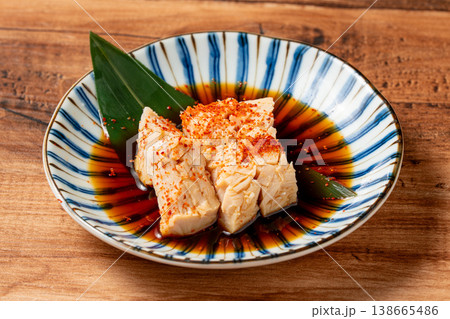 ミノ湯びき コリコリ食感のさっぱりホルモン料理 ミノ湯びき コリコリ食感のさっぱりホルモン料理 138665486