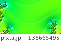 A vibrant abstract background featuring bright green hues and intricate fractal patterns. This modern digital art piece offers a dynamic and energetic visual texture, perfect for contemporary designs  138665495