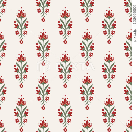 Light Vertical Floral Sprig Print Light Vertical Floral Sprig Print 138666006