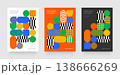Simple layout with abstract geometric shapes. 138666269