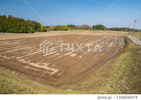 滋賀県大津市仰木の棚田風景 138666974