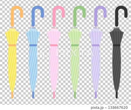 傘のイラストセット 138667620