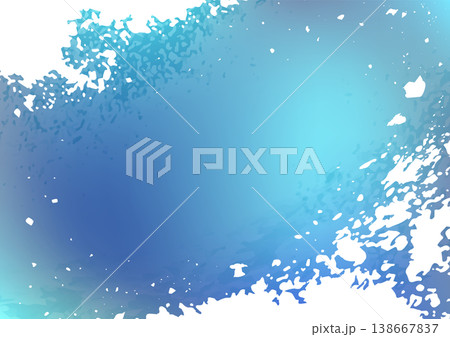 冬の海をイメージした抽象背景 青いグラデーションのベクターイラスト 冬の海をイメージした抽象背景 青いグラデーションのベクターイラスト 138667837