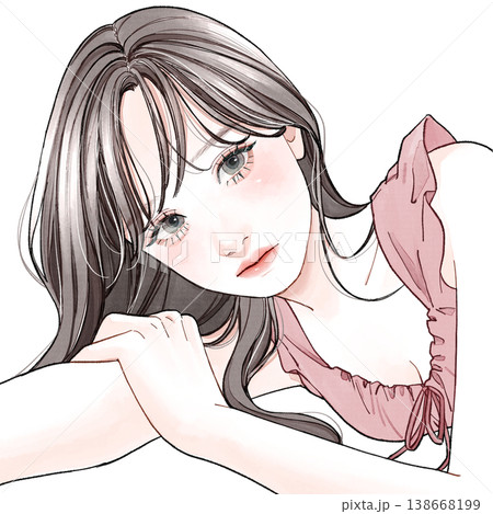 眠そうな女性 眠そうな女性 138668199