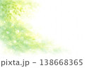 新緑と風の流れを描いた爽やかな背景イラスト　AI 138668365