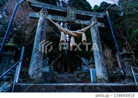 上色見熊野座神社の夜明け【熊本県阿蘇郡高森町】 138668918