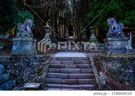 上色見熊野座神社の夜明け【熊本県阿蘇郡高森町】 138668919