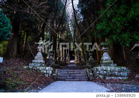上色見熊野座神社の夜明け【熊本県阿蘇郡高森町】 138668920