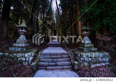 上色見熊野座神社の夜明け【熊本県阿蘇郡高森町】 138668922