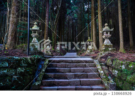 上色見熊野座神社の夜明け【熊本県阿蘇郡高森町】 138668926