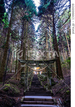 上色見熊野座神社の夜明け【熊本県阿蘇郡高森町】 138668939
