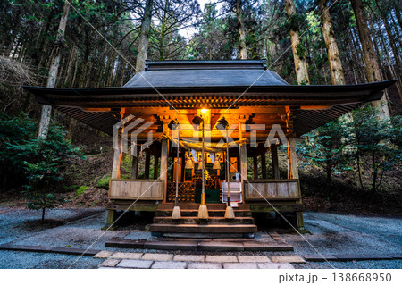 上色見熊野座神社の夜明け【熊本県阿蘇郡高森町】 138668950