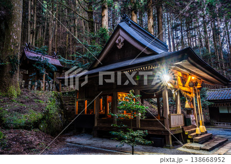 上色見熊野座神社の夜明け【熊本県阿蘇郡高森町】 138668952