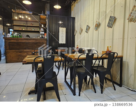 this is interior of a cafe, as one famous cafe in Jakarta city this is interior of a cafe, as one famous cafe in Jakarta city 138669536