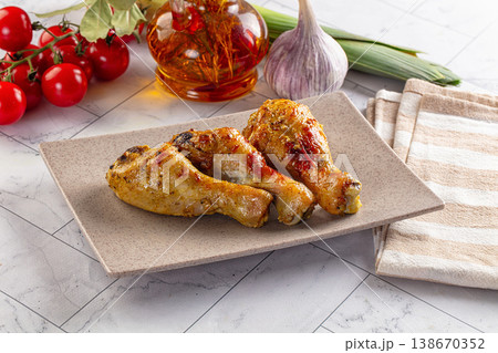Roasted chicken drumstick with spices Roasted chicken drumstick with spices 138670352