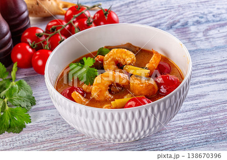 Coconut Thai Tom yum soup Coconut Thai Tom yum soup 138670396