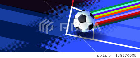 Dynamic Soccer Poster with Action Motion and Championship Theme 138670689