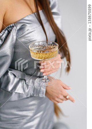 Close Up Perspective Of Woman With Festive Beverage At Party 138670899