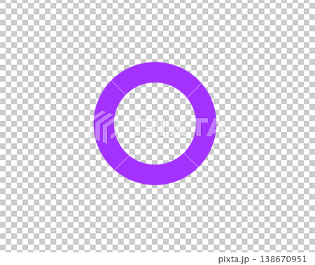 簡潔的紫色圓形圖示（圓形，扁平化設計） 138670951