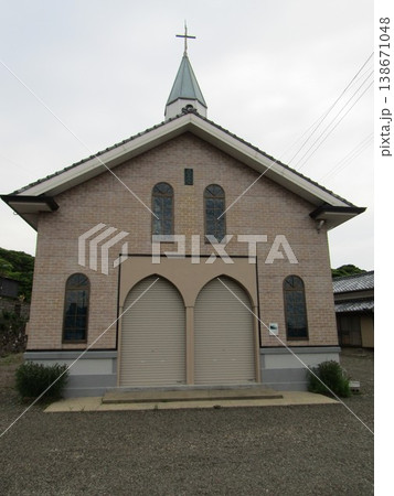 長崎県平戸市、こうもり天井の教会、カトリック山野教会 長崎県平戸市、こうもり天井の教会、カトリック山野教会 138671048
