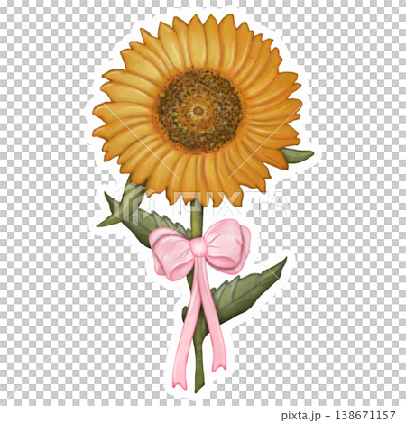 Sunflower sticker collection set. Cute yellow colors. Can be used for card, invitation, border. Isolated illustration of decoration, hand drawn cartoon illustration. Sunflower sticker collection set. Cute yellow colors. Can be used for card, invitation, border. Isolated illustration of decoration, hand drawn cartoon illustration. 138671157