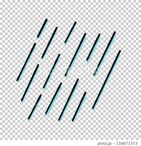 土砂降りの雨イラスト 土砂降りの雨イラスト 138671353