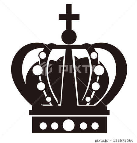 ファンタジー王冠のゲームアイコン素材（RPG・UI対応） 138672566