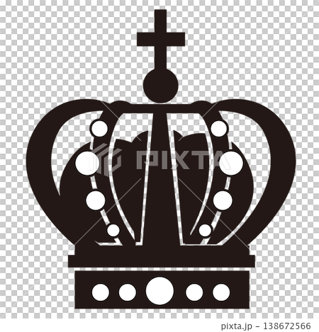 ファンタジー王冠のゲームアイコン素材（RPG・UI対応） 138672566