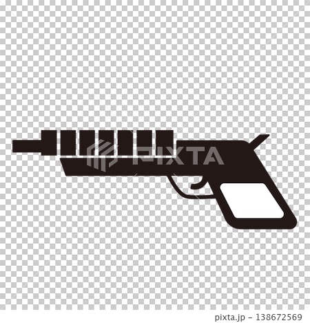 ファンタジー銃のゲームアイコン素材（RPG・UI対応） 138672569