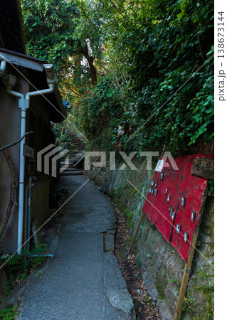 冬の瀬戸内　広島県尾道市　猫の細道 138673144