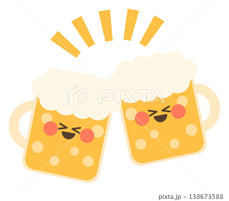かわいいビールたちの乾杯 138673588