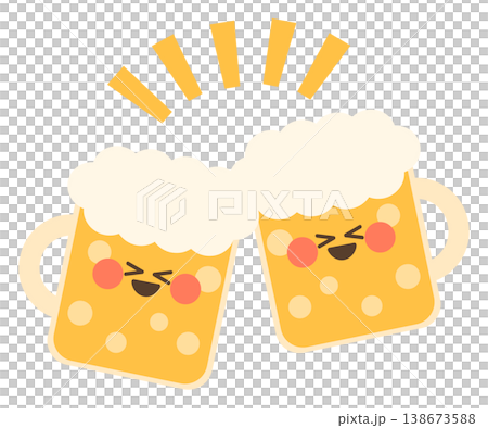 かわいいビールたちの乾杯 138673588