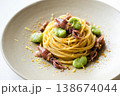ほたるいかと空豆のパスタ 138674044