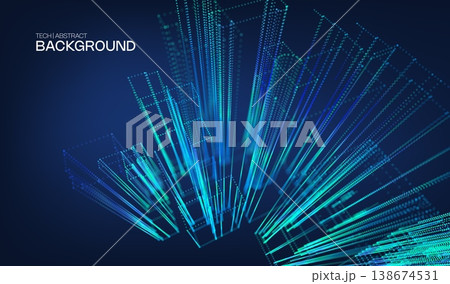 Future technology background with blue digital city for concept futuristic tech. Vector light network with abstract building cyber for data graphic design. Connect line background with business. Future technology background with blue digital city for concept futuristic tech. Vector light network with abstract building cyber for data graphic design. Connect line background with business. 138674531