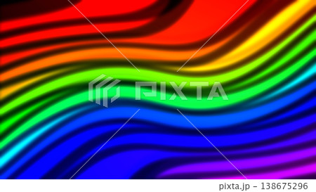 Vibrant rainbow spectrum with wavy, glowing lines. Abstract neon light background featuring colorful flowing curves and smooth gradients for modern digital art designs. Vibrant rainbow spectrum with wavy, glowing lines. Abstract neon light background featuring colorful flowing curves and smooth gradients for modern digital art designs. 138675296