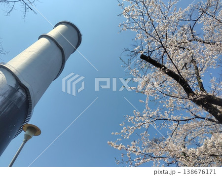 桜のある風景 渋川市佐久発電所ふれあい広場 桜のある風景 渋川市佐久発電所ふれあい広場 138676171