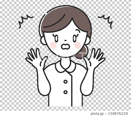 驚訝的女護士 138676229