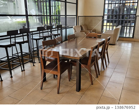 This is interior of cafe store with chair and table This is interior of cafe store with chair and table 138676952