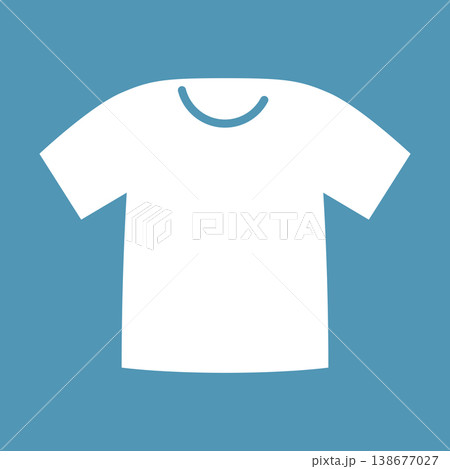 シンプルなTシャツアイコン シンプルなTシャツアイコン 138677027