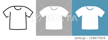シンプルなTシャツアイコン シンプルなTシャツアイコン 138677029