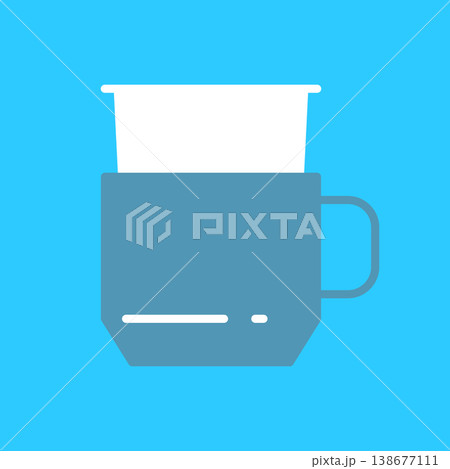 シンプルなコーヒーアイコン シンプルなコーヒーアイコン 138677111