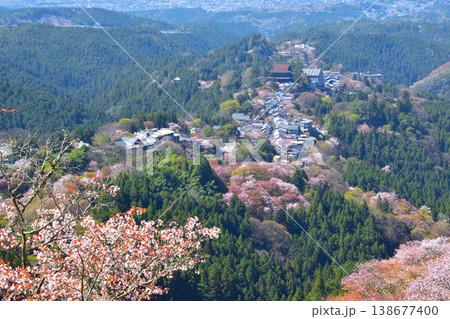桜景　吉野山 138677400