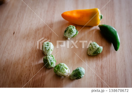 野菜でスマイル 芽キャベツ 野菜でスマイル 芽キャベツ 138678672