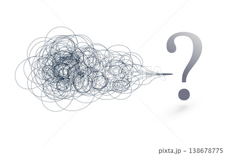 Problem solving concept with question mark for business decision making marketing use Problem solving concept with question mark for business decision making marketing use 138678775